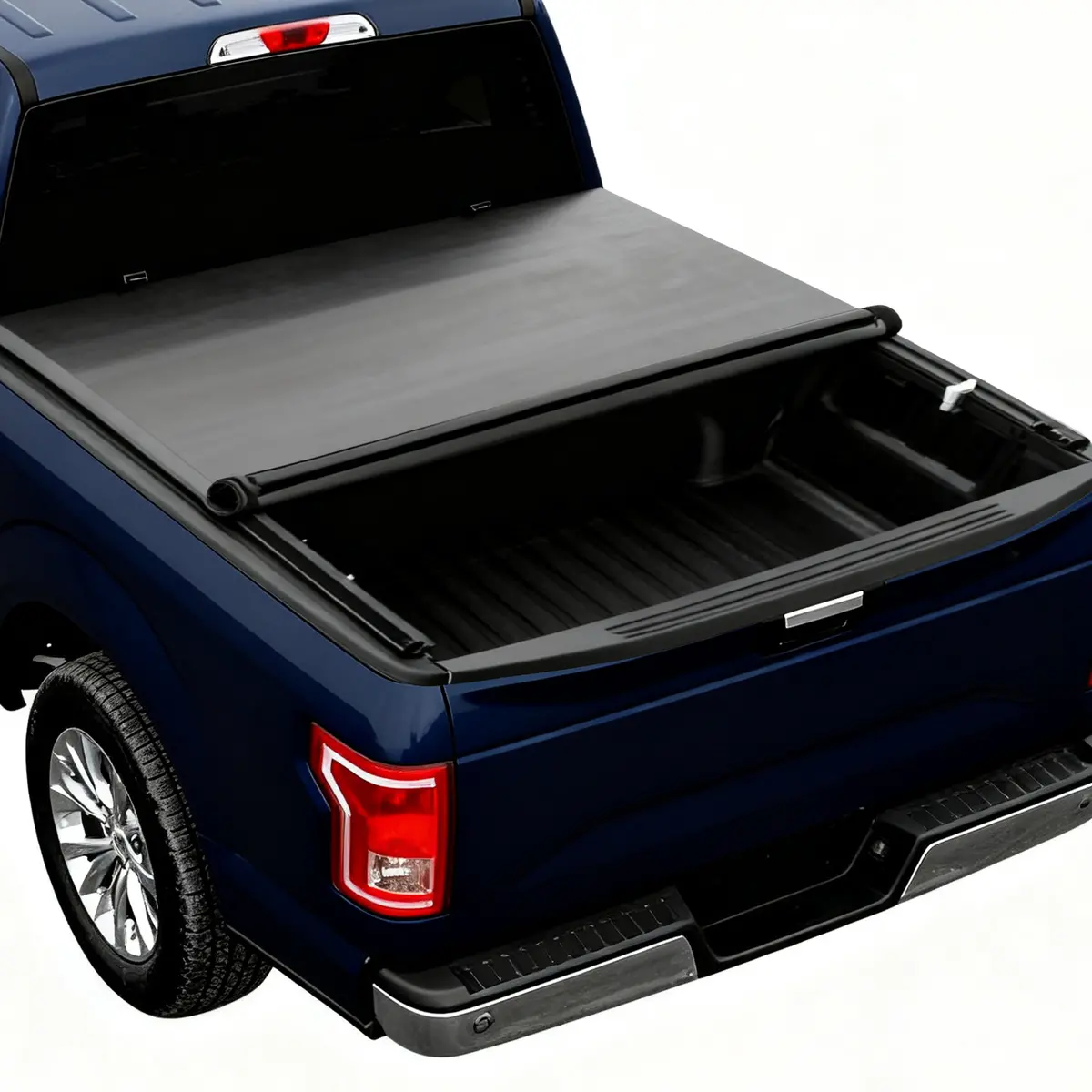Seguler 5.5Ft Soft Roll Up Tonneau Cover Truck Bed For 2004-2014 Ford F150 1