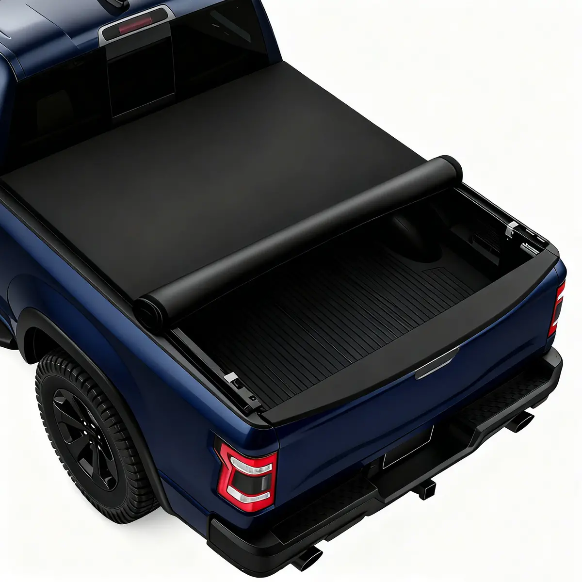 Seguler 8Ft Soft Roll Up Tonneau Cover Bed For 2014-2025 Chevy Silverado Sierra 1