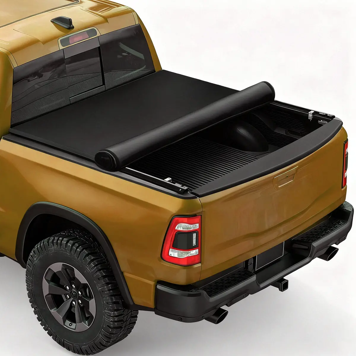 Seguler 5.8Ft Soft Roll Up Tonneau Cover Bed For 2019-2025 Chevy Silverado Sierra 1