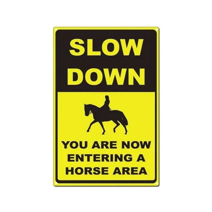 Slow Down Horse Sign 1