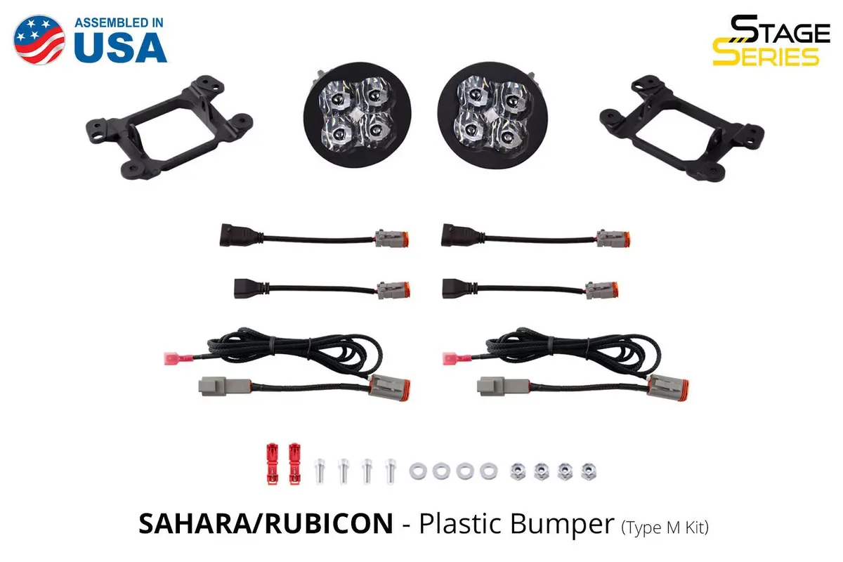 Ss3 Led Fog Light Kit For 2018-2023 Jeep Jl Wrangler (W/ Amber Backlights) 14