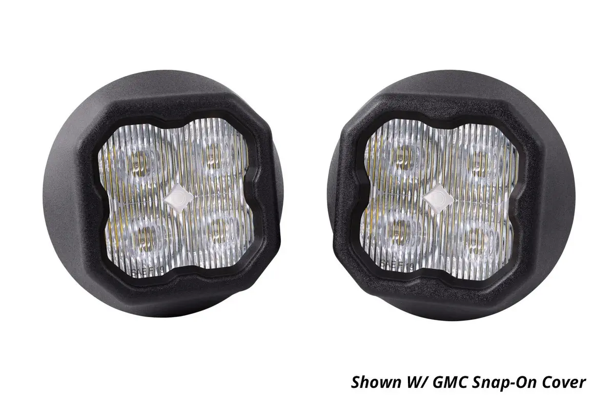 Ss3 Led Fog Light Kit For 2015-2020 Gmc Canyon (W/ Amber Backlights) 5