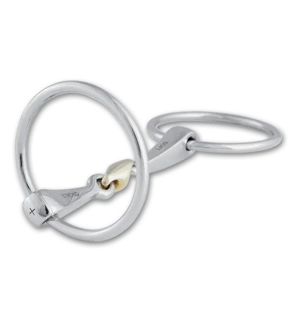 Stübben Steeltec 2-In-1 Loose Ring Snaffle Bit 1