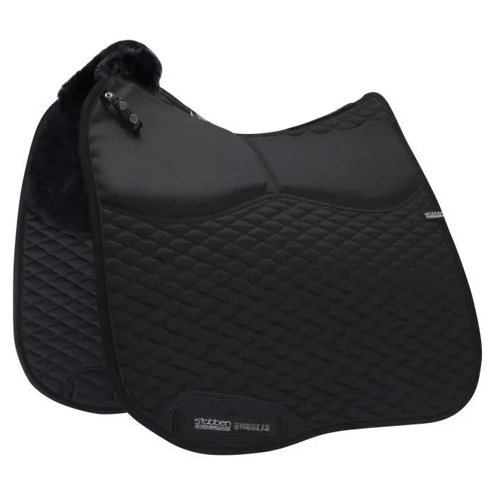 Stubben -  Streamline Adjuster Lambswool Dressage Pad-Black 1