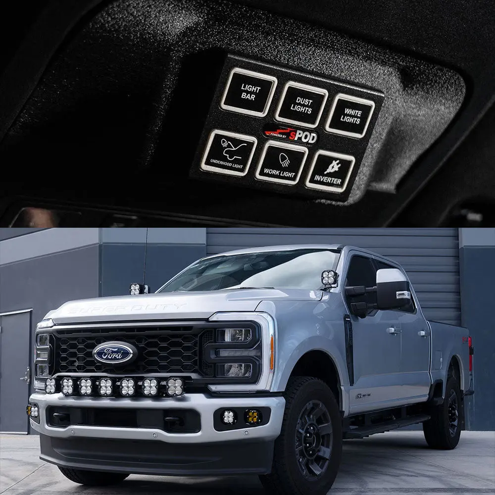 Spod Mini6 Sourcelt Power Management Vehicle Kit - Ford 2023-On F-250350 Super Duty 2