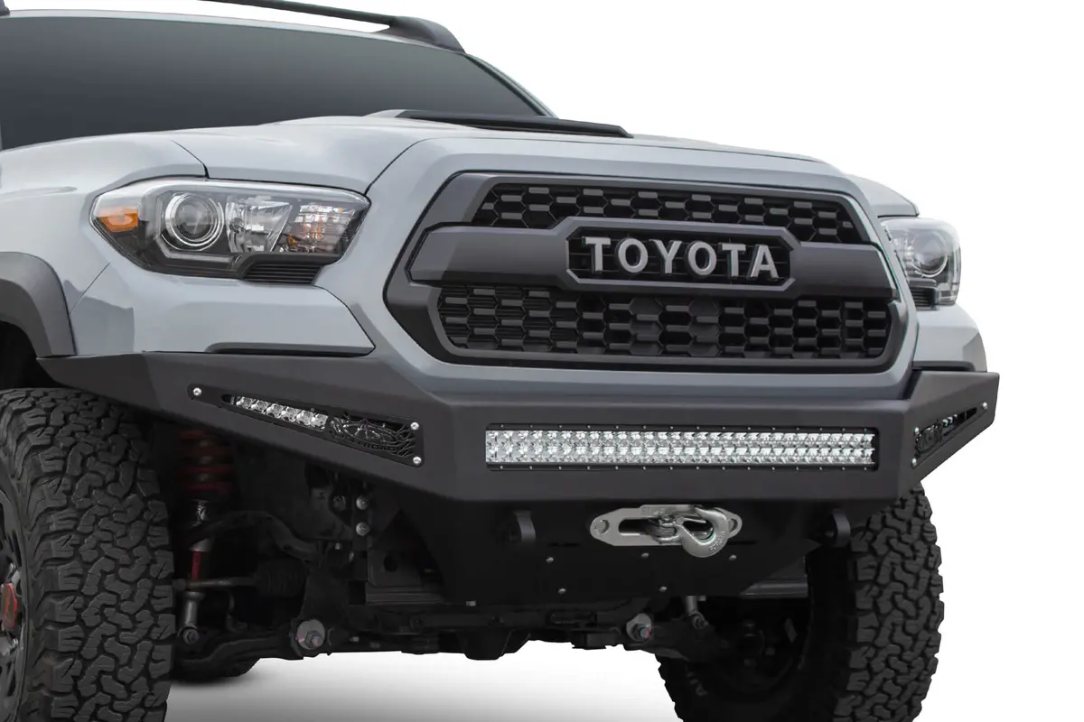 Addictive Desert Designs 2016 - 2023 Toyota Tacoma Honeybadger Winch Front Bumper - F687382730103 1