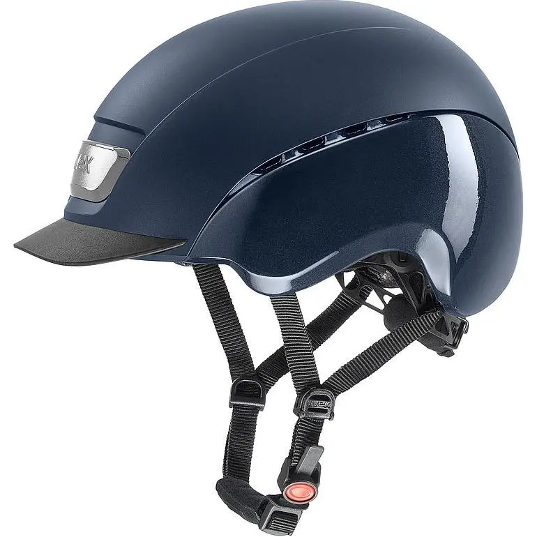 Uvex Elexxion Pro Riding Hat - Blue Matt/Shiny 1