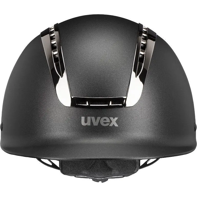 Uvex Suxxeed Chrome Riding Hat - Black Matt/Metal 1