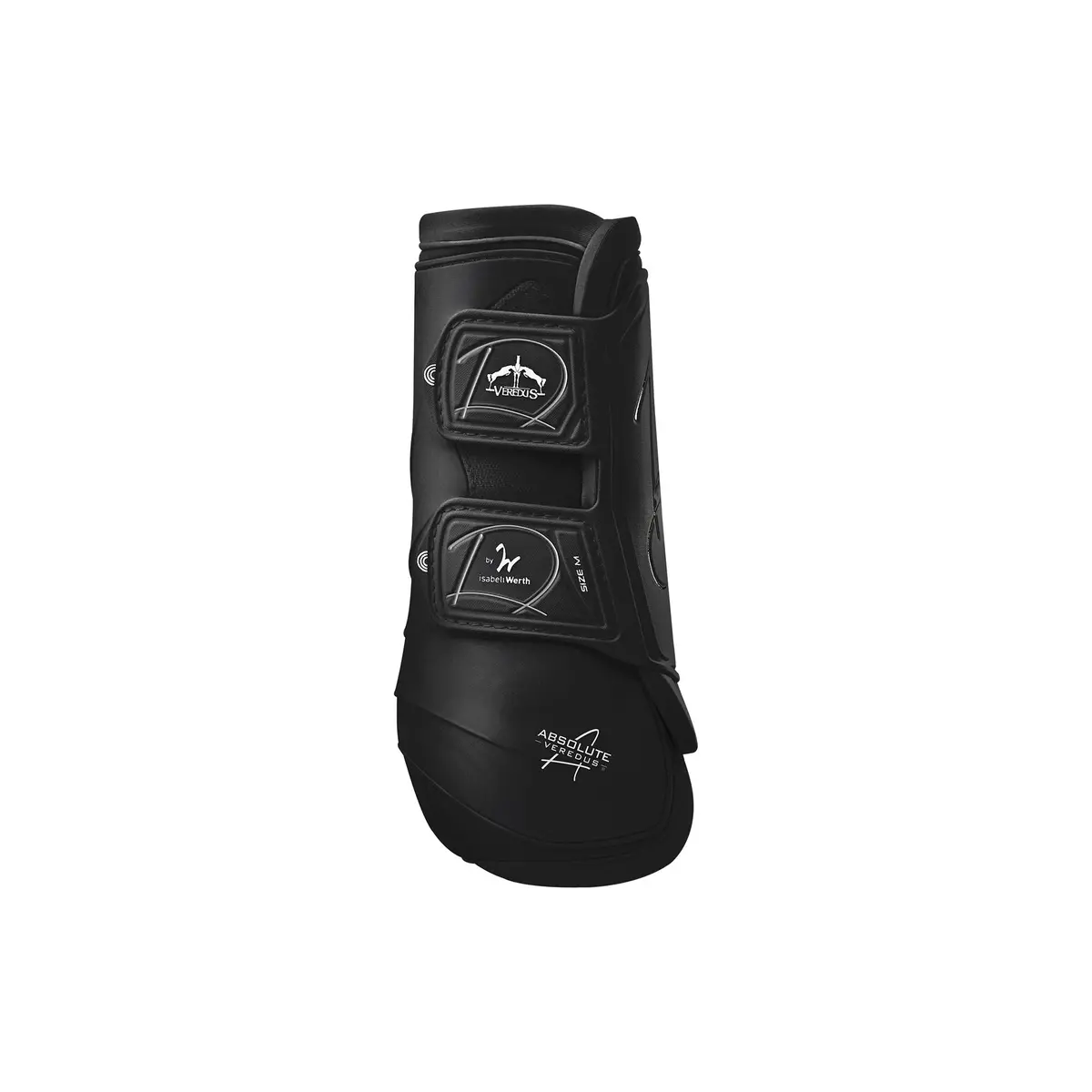Veredus Absolute Front Leg Velcro Horse Brushing Boot - Lightweight/Breathable - Black 1
