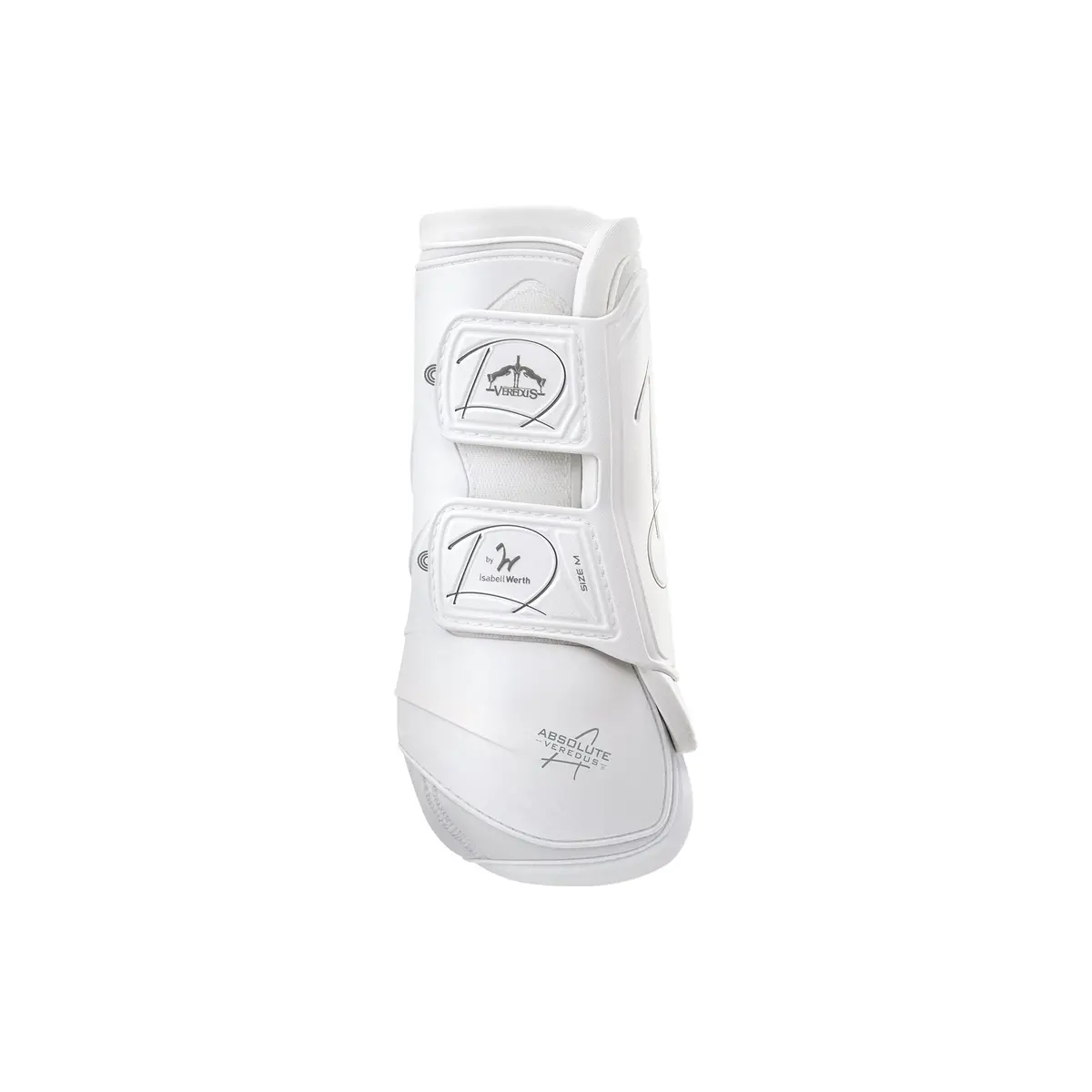 Veredus Absolute Front Leg Velcro - Horse Brushing Boot - Lightweight/Breathable - White 1