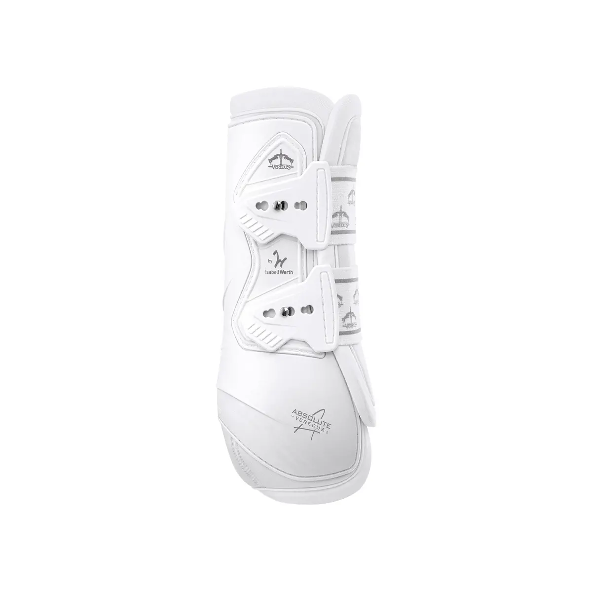 Veredus Absolute  Rear Leg Elastic Horse Brushing Boot - Lightweight/Breathable - White 1