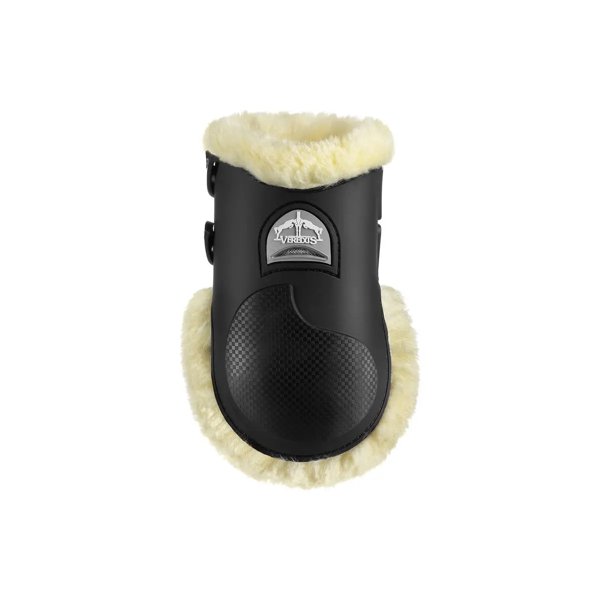 Veredus Carbon Gel Vento Fetlock Boot - Horses Rear Leg - Techno Sheepskin Black 1