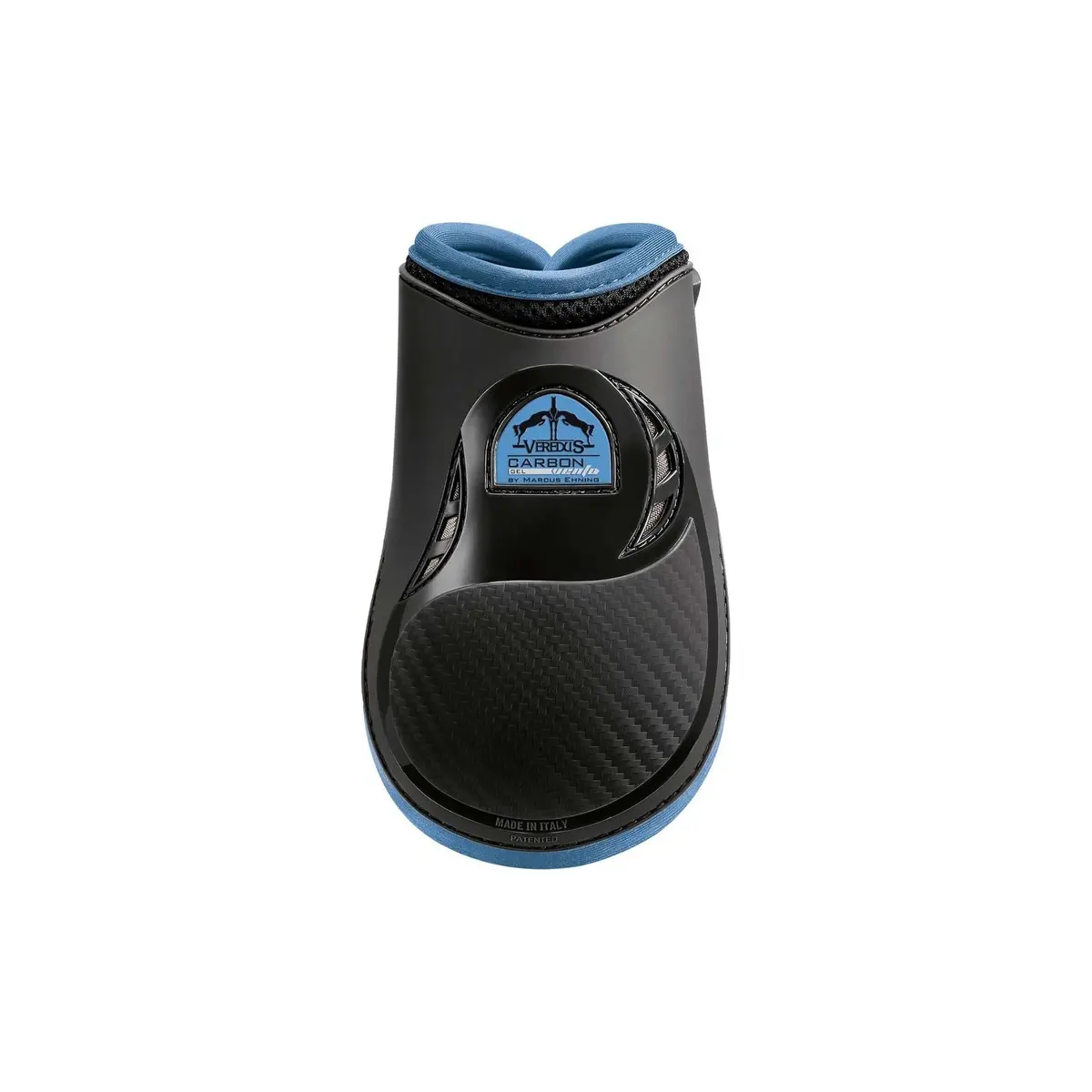 Veredus Carbon Gel Vento Rear Leg Fetlock Boot - Double Ventilation - Black/Light Blue 1