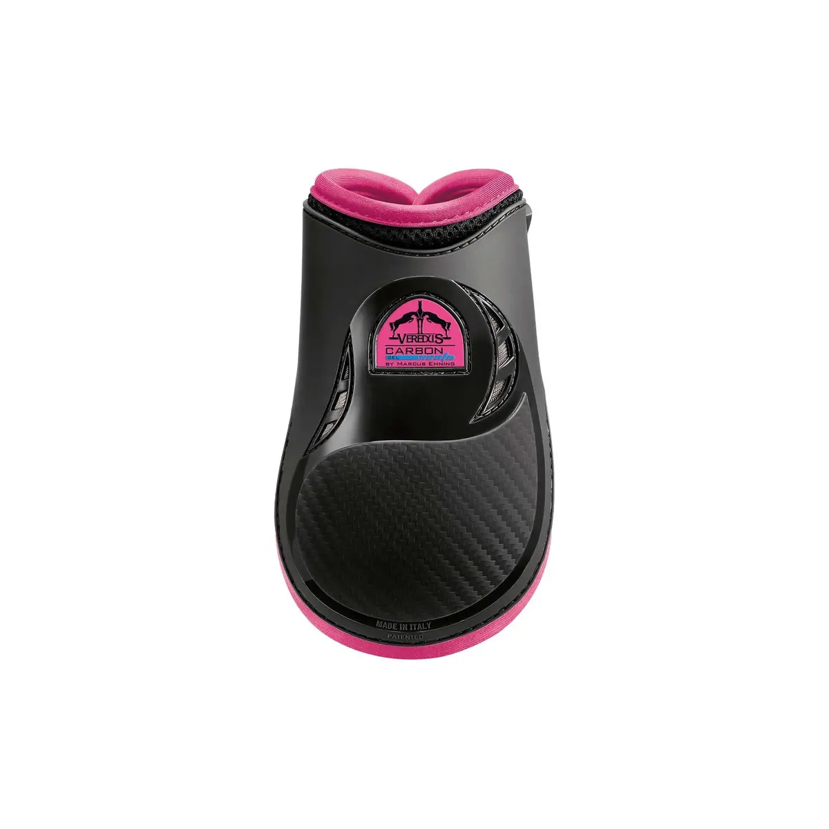 Veredus Carbon Gel Vento Rear Leg Fetlock Boot - Double Ventilation - Black/Pink 1