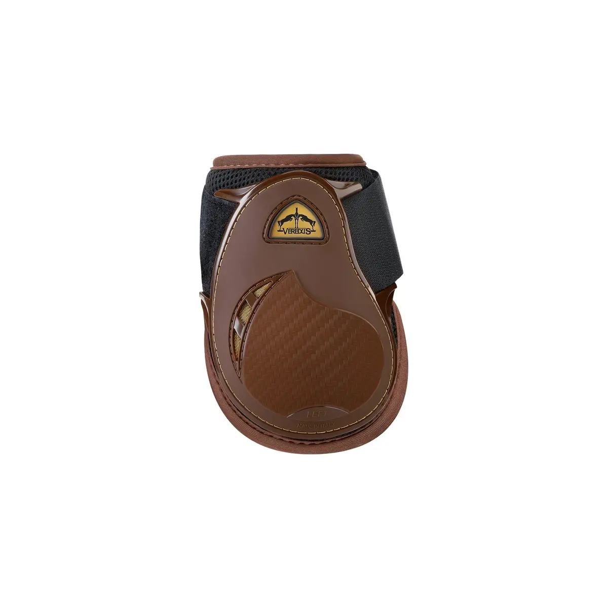 Veredus Grand Slam Young Jump - Rear Fetlock Boots -  Young Horse - Brown/Gold 1