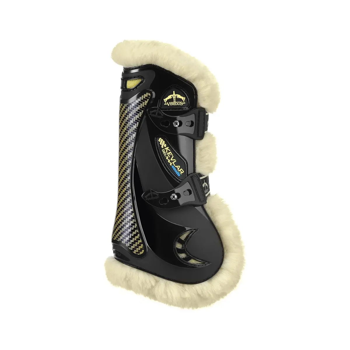 Veredus Kevlar Gel Vento Tendon Boots - Front Leg - Horse - Black 1