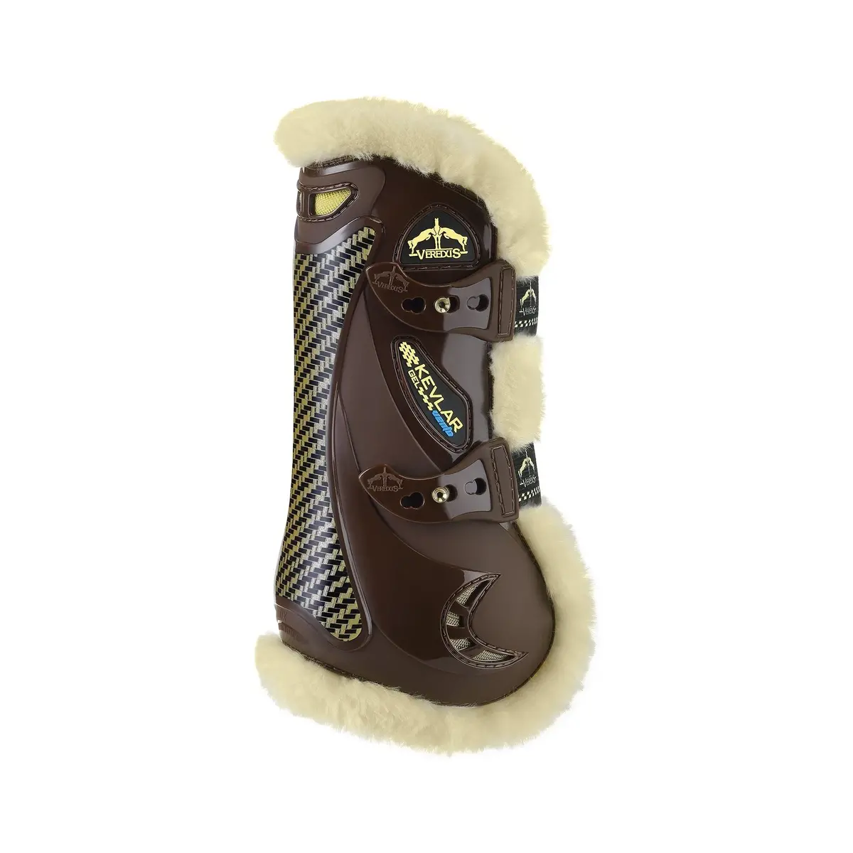 Veredus Kevlar Gel Vento Tendon Boots - Front Leg - Horse - Brown 1