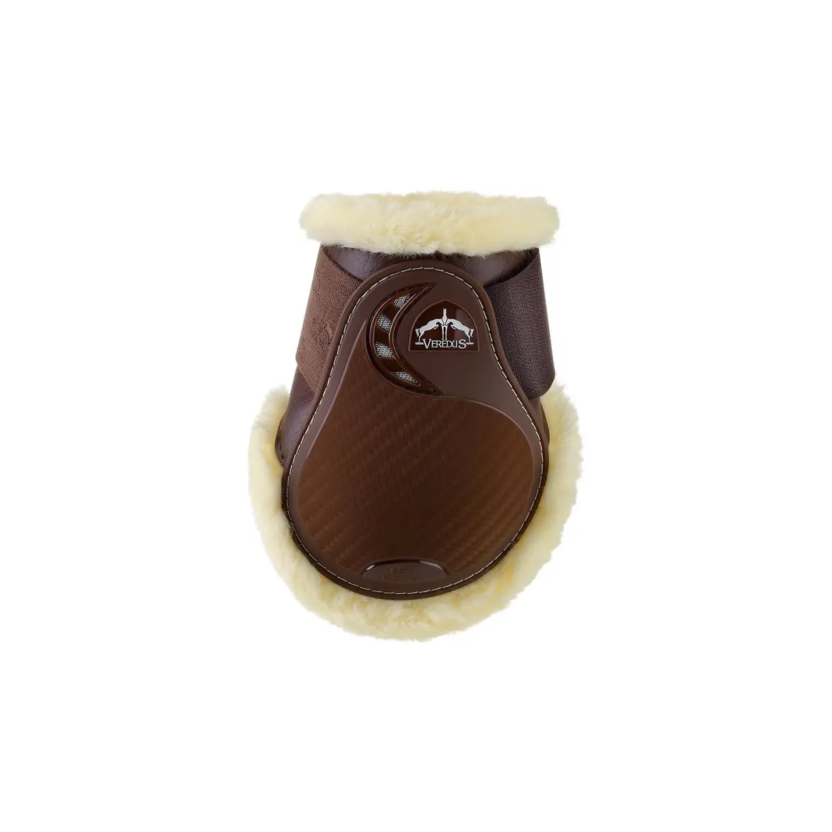 Veredus Trc Vento - Fetlock Boot -  Horse Rear Leg - Techno Sheepskin - Brown 1