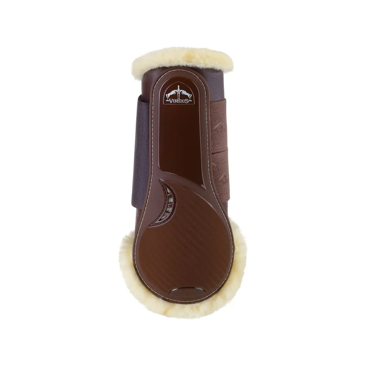 Veredus Trc Vento Training Boot - Horse Front Leg - Techno Sheepskin - Brown 1