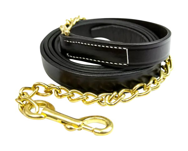 Walsh Leather Lead With Chain 1