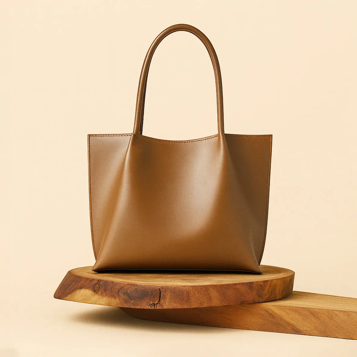 Daily Tote Bag Brown 1
