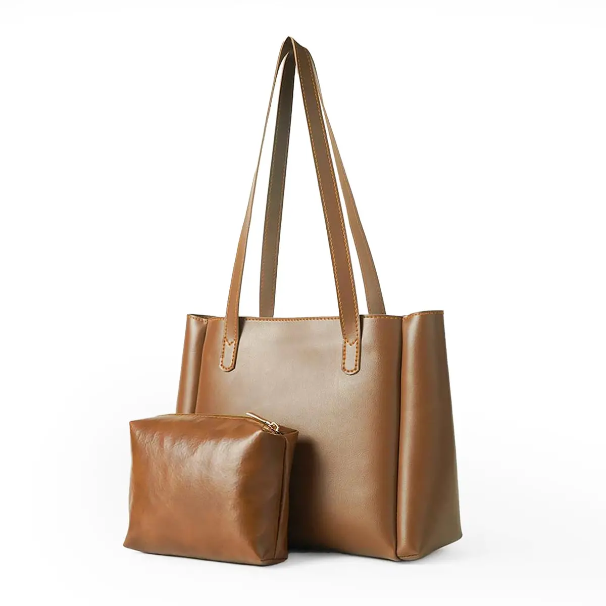 Wide Set Of 2 Bag Brown 1
