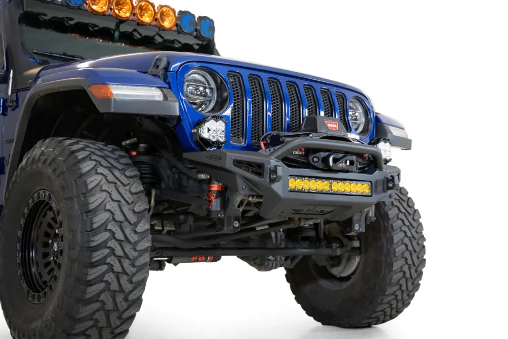 Addictive Desert Designs (Add) 2018-2023 Jeep Jl/Jt Rock Fighter Front License Plate Bracket Ac9602401na 1