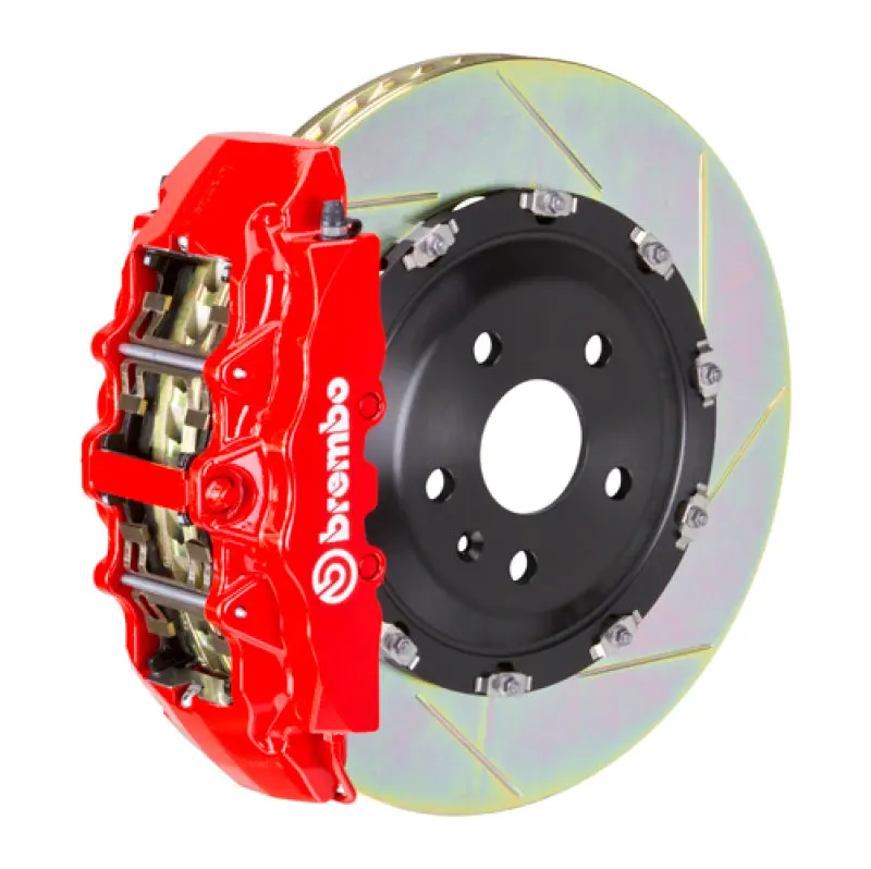 Brembo Gt Big Brake Kit For 2016–2023 Mercedes-Benz Metris (W447) – Front 6-Piston Calipers With 380X34Mm Two-Piece Slotted Rotors In Red 1