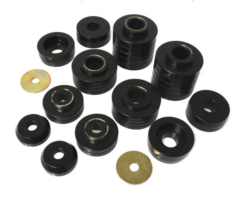 Energy Suspension Black Polyurethane Body Mount Kit For Ford Trucks (1980–1998 F100/F150/F250/F350/F450) 1