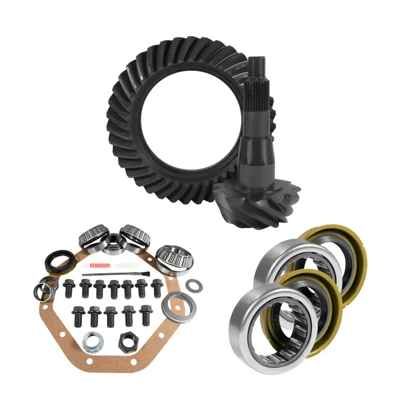 Yukon Zf 9.25″ Ring & Pinion Install Kit – 3.55 Ratio, Includes Rear Axle Bearings And Seal 1