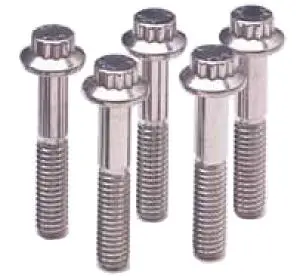 Arp Stainless Steel 12-Point Bolts – 3/8"-16 × 4.25", Pack Of 5 1