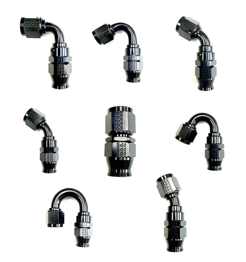Fragola Real Street -6An 120° Hose End – Black Anodized For Ptfe Applications 1