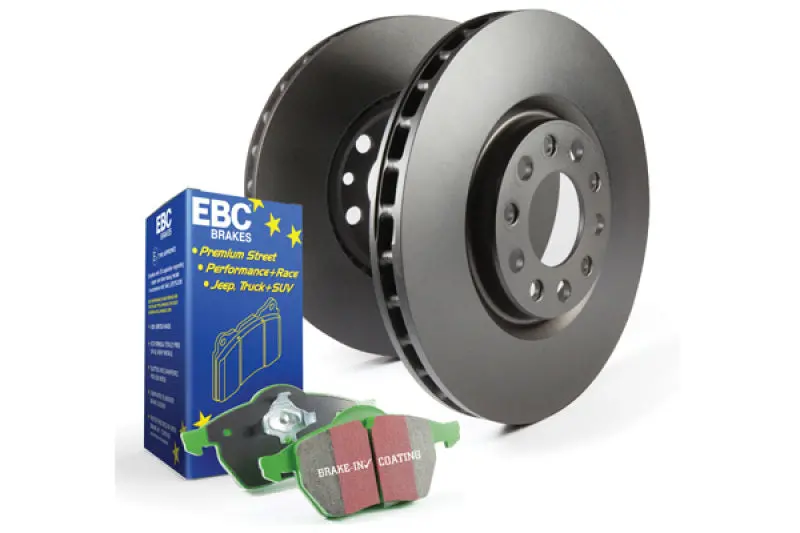 Ebc S14 Brake Kit – Greenstuff Pads And Rk Series Drilled & Grooved Rotors 1