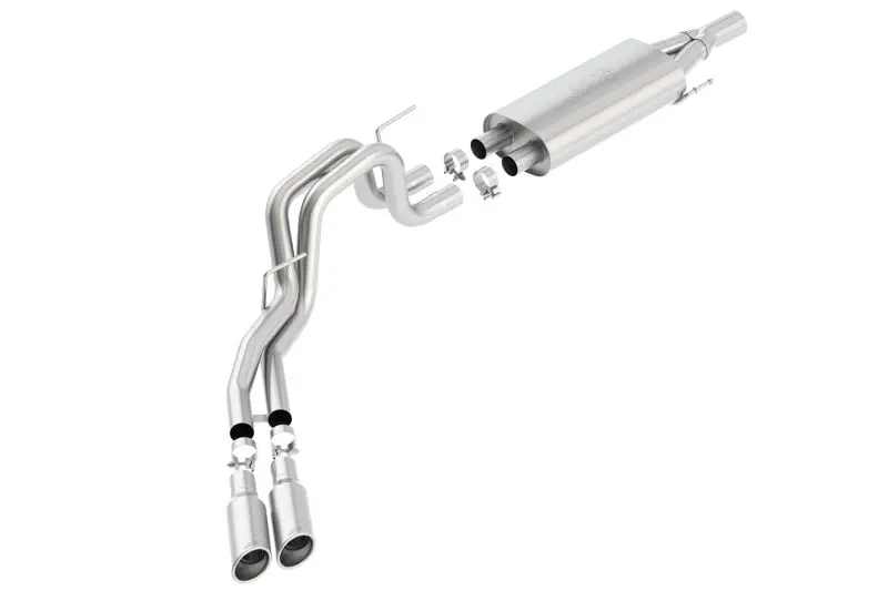Borla Cat-Back Exhaust System – Stainless Steel, Performance-Tuned For 2010–2014 Ford F-150 Svt Raptor (6.2L V8) 1
