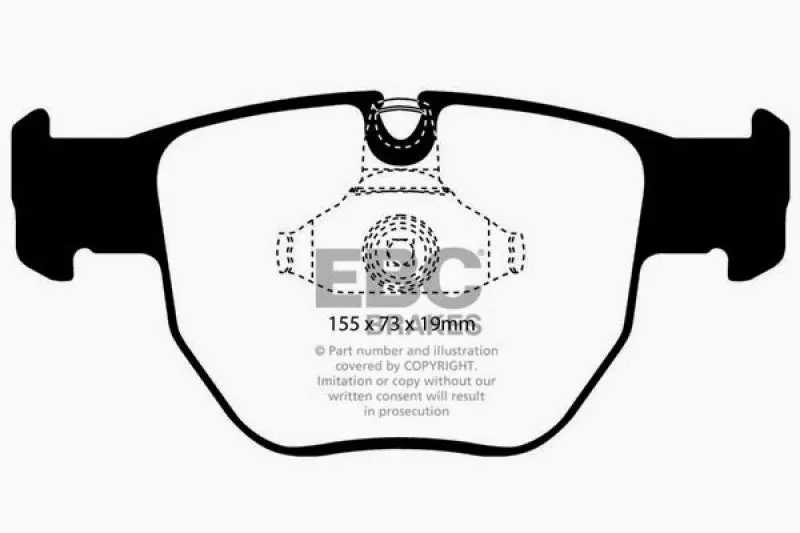 Ebc Greenstuff Front Brake Pads For 2003–2005 Land Rover Range Rover (4.4L) 1