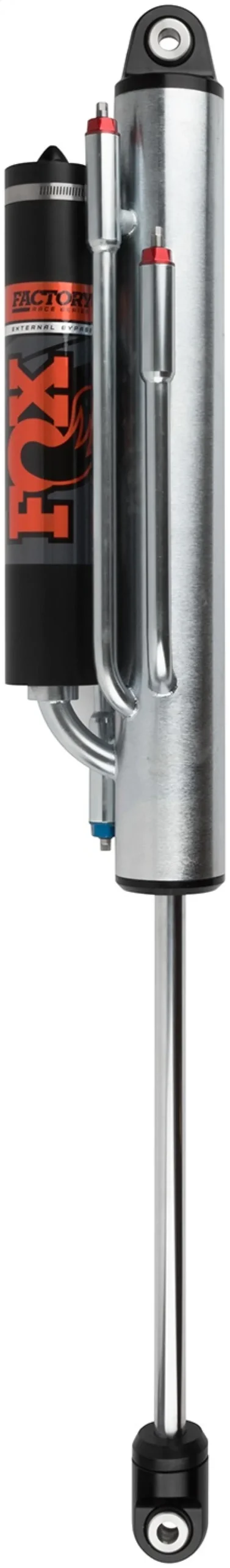 Fox 4.0 Factory Series 16-Inch Remote-Reservoir Bypass Shock – 5-Tube Design (3 Compression / 2 Rebound), 1-1/8In Shaft – Custom-Valved, Black Anodized 1