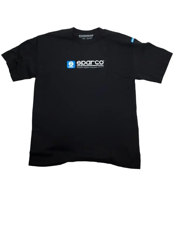 Sparco Official Logo Cotton T-Shirt – Black, Large 1