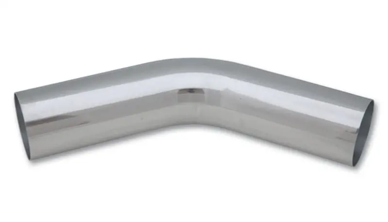 Vibrant 2.5In O.D. Universal Aluminum Tubing (45 Degree Bend) - Polished 1