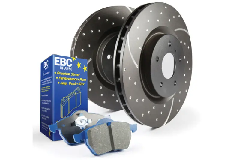 Ebc S6 Brake Kit – Bluestuff Pads And Gd Series Drilled & Slotted Rotors 1