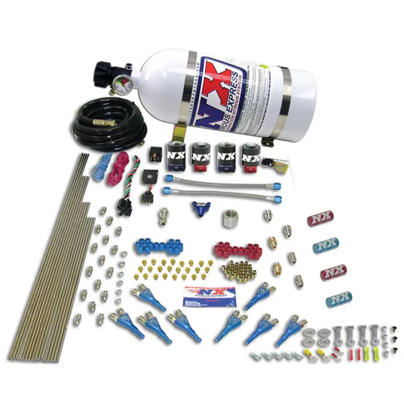 Nitrous Express Street Shark 4-Solenoid Nitrous Kit – Tunable For 100/150/250 Hp, Includes Composite Bottle 1