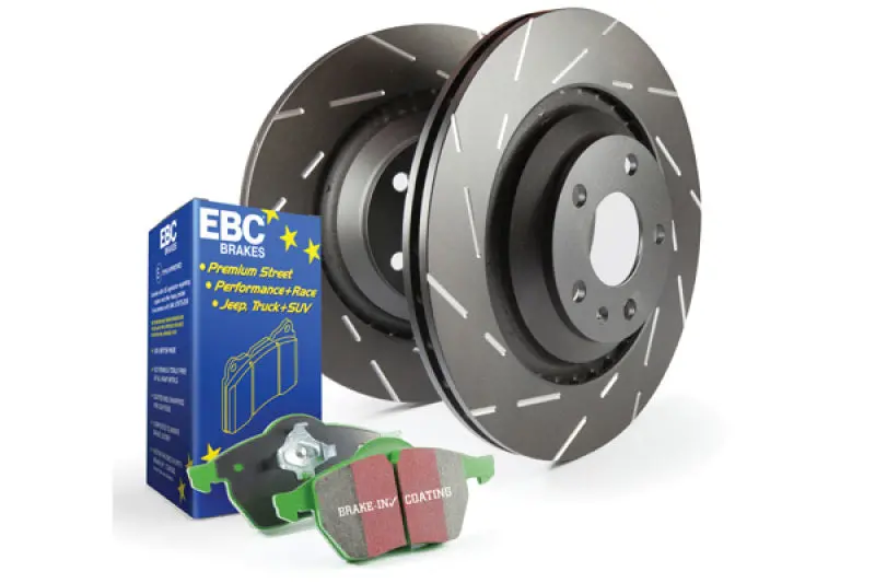 Ebc S2 Brake Kit: Greenstuff Pads With Usr Slotted Rotors 1