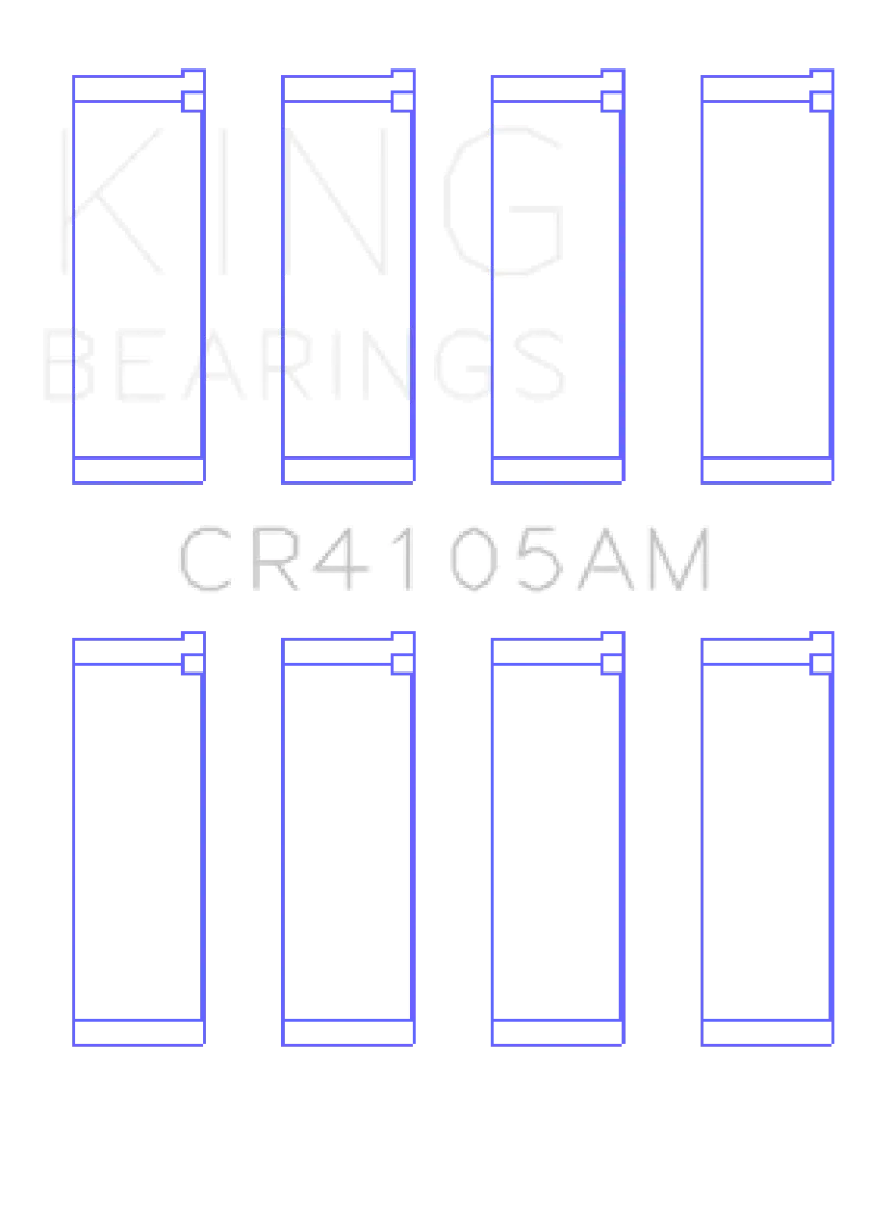 King Rod Bearing Set For Mazda Fs-De, Fp, And Fs L4 Dohc 16-Valve Engines (Standard +0.5Mm Oversize) 1