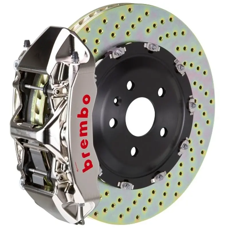 Brembo Gtr Big Brake Kit For 2015–2020 Audi Rs3 Sportback – Front 6-Piston Calipers, 380×34Mm Drilled Two-Piece Rotors With Nickel Plating 1