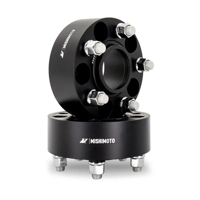 Mishimoto 5×100 Wheel Spacers – 56.1Mm Hub Centric, 45Mm Thickness, M12 Thread, Black Anodized 1