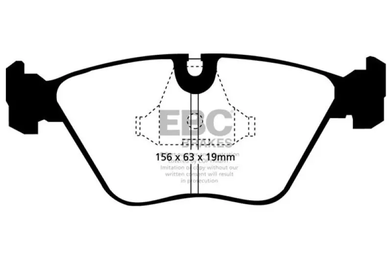 Ebc Redstuff Performance Front Brake Pads For 1992–1995 Bmw M3 E36 3.0L 1