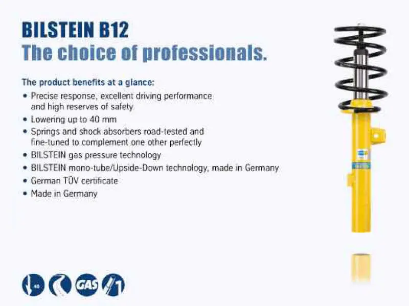 Bilstein B12 Performance Suspension Kit For 2008 Porsche Cayman S (Front & Rear) 1