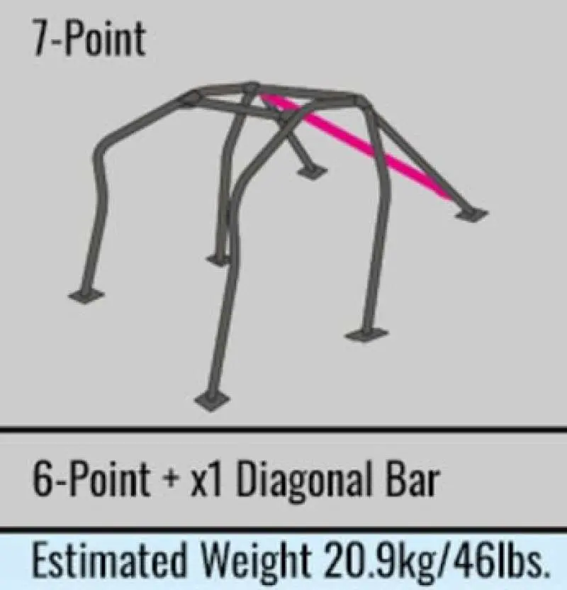 Cusco 6-Point Chromoly Roll Cage – 4-Seat Escape Dash Configuration For 2015 Subaru Wrx/Sti (Street/Track Use, No Cancel Option) 1
