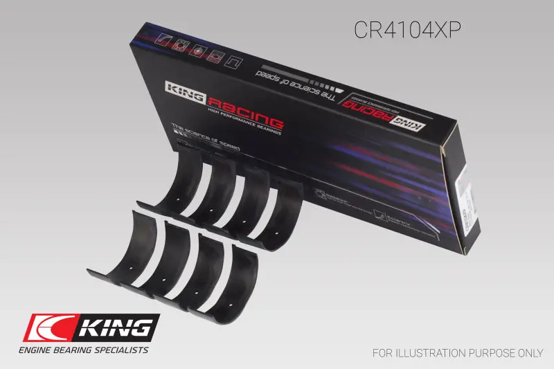 King Connecting Rod Bearing Set For Audi Abb, Abm, Adp, Pp, And Rn Engines (Standard Std-X Size) 1