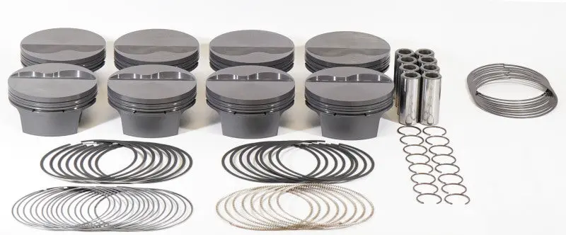 Mahle Ms Forged Piston Set For Small-Block Ford – 342Ci, 4.000" Bore, 3.4" Stroke, 5.4" Rod, .927" Pin, -6Cc Dome, 9.8:1 Cr 1