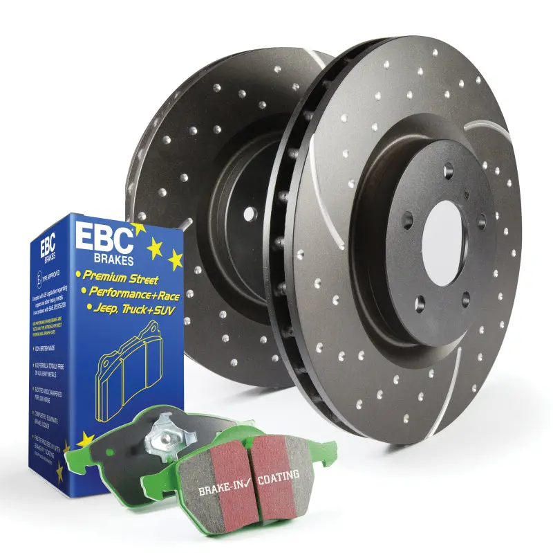 Ebc Greenstuff Brake Pad & Gd Rotor Kit For Chevrolet S10 Pickup 1
